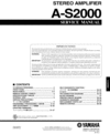 Thumbnail Yamaha AS-2000 Amplifier, Original Service Manual