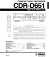 Thumbnail Yamaha CDR-D-651  Service-Workshop Manual for repair