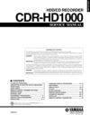 Thumbnail Yamaha CDR-HD-1000  Service-Workshop Manual for repair