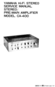 Thumbnail Yamaha CA-400 Amplifier , Original Service Manual
