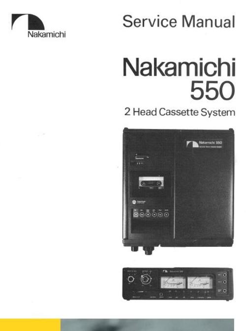 Product picture Nakamichi 550 Original Service Manual 