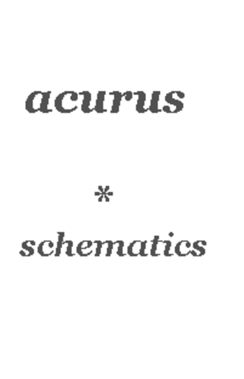 Product picture Acurus DIA-100 & A-250 Schematics for Service-Repair 