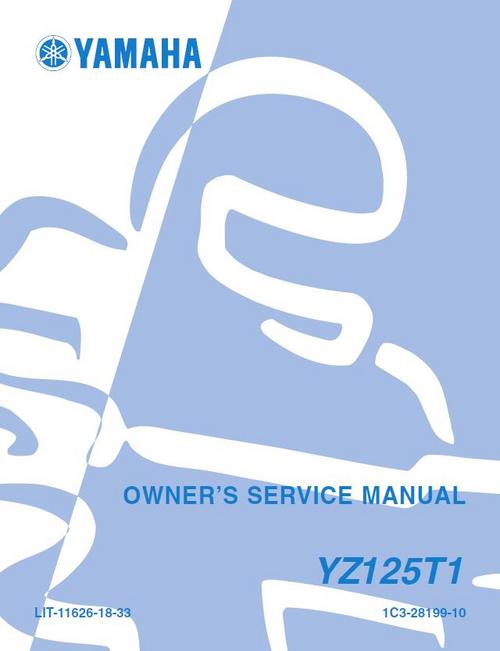 Product picture Yamaha YZ-125-T1 2005 Service Repair Workshop Manual