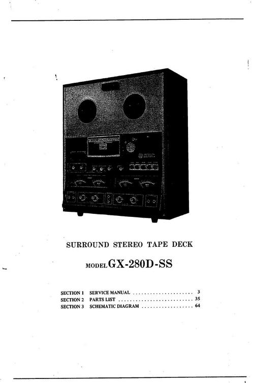 Product picture Akai GX-280-D-SS reel to reel tape recorder Service Manual