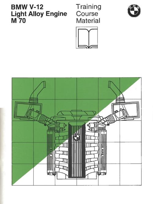 Product picture BMW M-70 V12 engine Training Manual - A unique publication