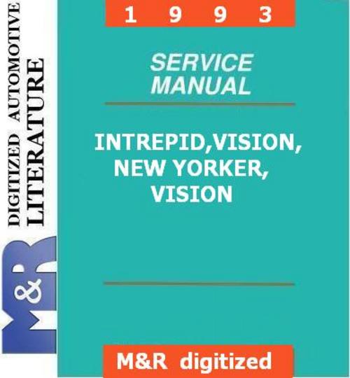 Product picture 1993 Intrepid Concorde Eagle Vision NewYorker Service Manual