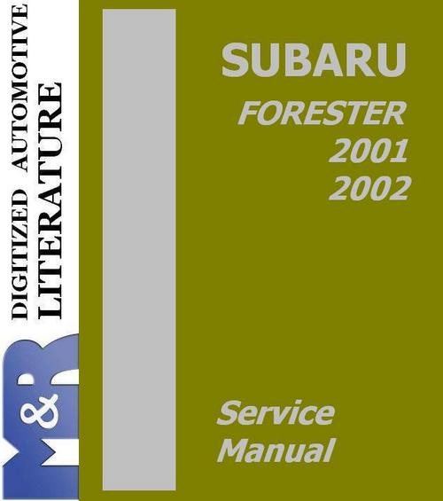 Product picture 2001 - 2002 Subaru Forester Service Manual