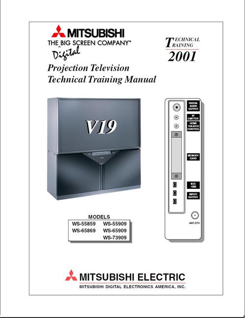 Product picture Mitsubishi WS-55859 , WS-65869 , V19 series Service Manual