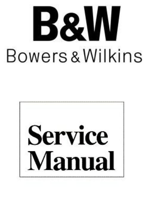 Product picture Bowers & Wilkins B&W-V202  , Service Manual 