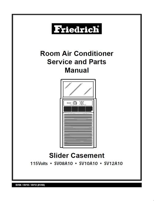 Product picture Friedrich SV-10-A10  , Aircondition  Service Manual