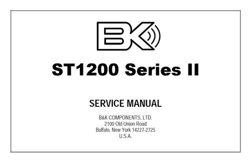Product picture BK B&K ST-1200  Original Service Manual