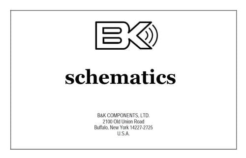Product picture BK B&K AV-5000 II (mk2) ,  Original Schematics for Service