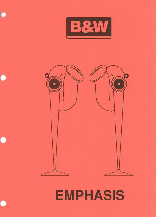 Product picture B&W Bowers Wilkins Emphasis Service Manual