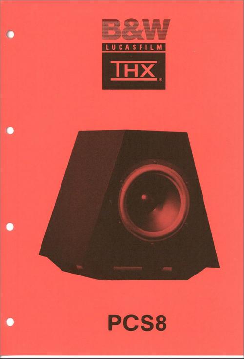 Product picture B&W PCS-8 Bowers & Wilkins THX series, Service Manual