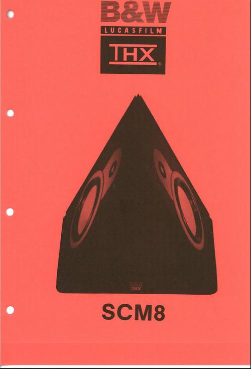 Product picture B&W SCM-8 Bowers & Wilkins THX series, Service Manual