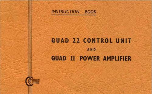 Product picture Quand 22 pre & Quad-II power , original Service Manual