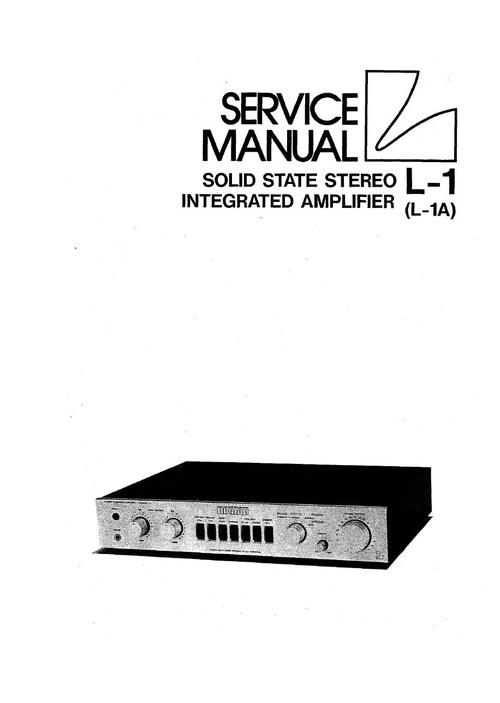 Product picture Luxman L-1 & L-1A Amplifier , Original Service Manual