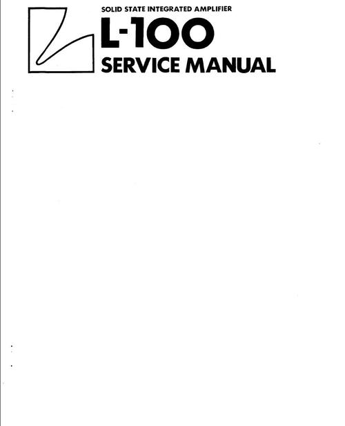 Product picture Luxman L-100  Amplifier , Original Service Manual