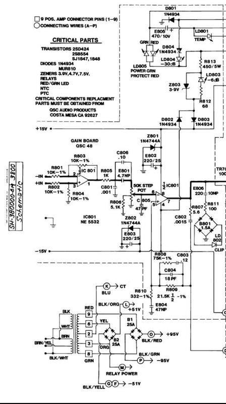 Product picture QSC-3800  Professional Amplifier , Schematics for Service