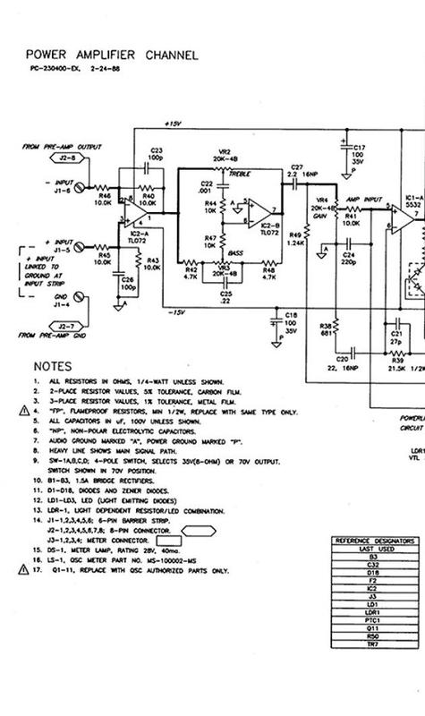 Product picture QSC-A-2300  Professional Amplifier , Schematics for Service