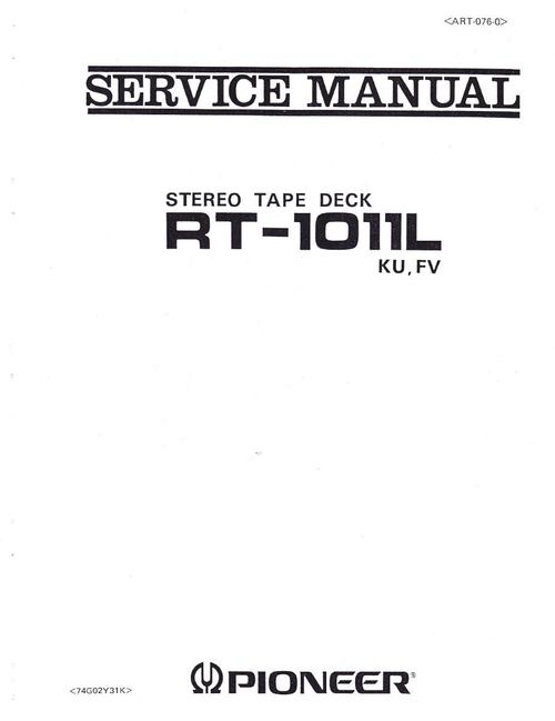 Product picture Pioneer RT-1011 L  ,  reel tape recorder Service Manual