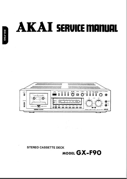 Product picture Akai GX-F-90  cassette deck , Service Manual
