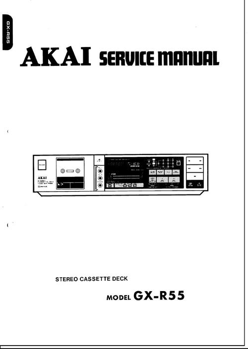 Product picture Akai GX-R-55  cassette deck , Service Manual