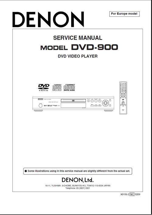 Product picture Denon DVD-900   , Service Manual