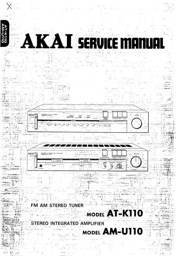Product picture Akai AM-U110  , Amplifier , Original Service Manual