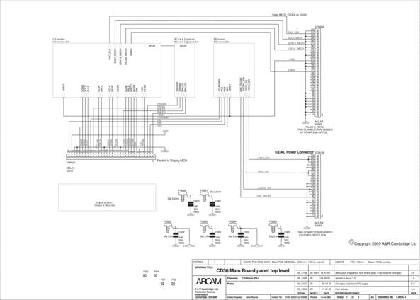 Product picture Arcam  CD-36 Original Schematics for Service-Repair
