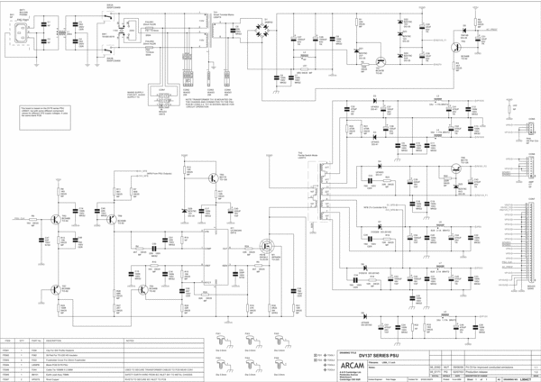 Product picture Arcam DV-135 137 139 Original Schematics for Service-Repair 