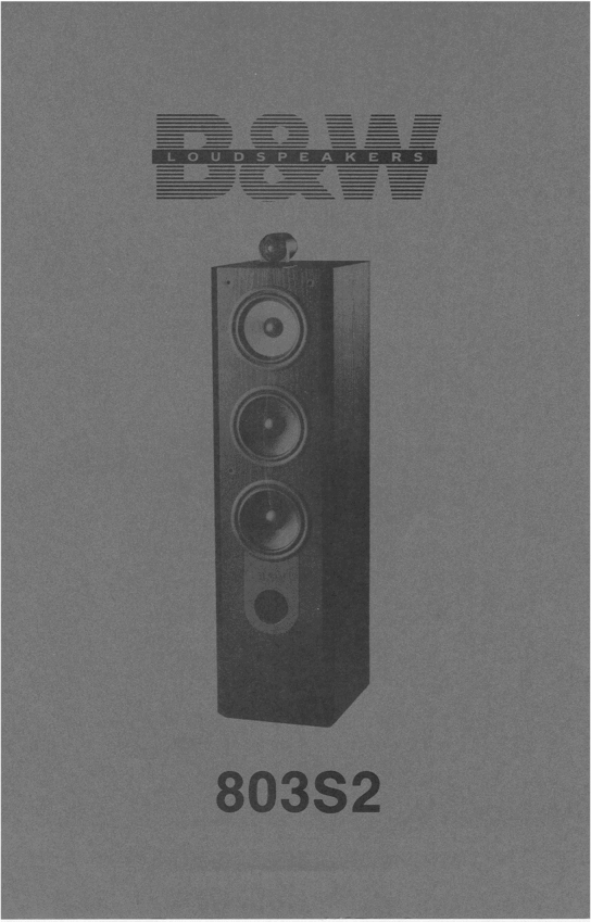 Product picture Bowers & Wilkins   B&W-803-S2 , Matrix  , Service Manual