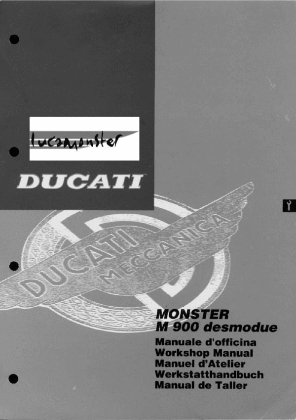 Product picture Ducati M-900 Monster Desmo , Werkstatthandbuch