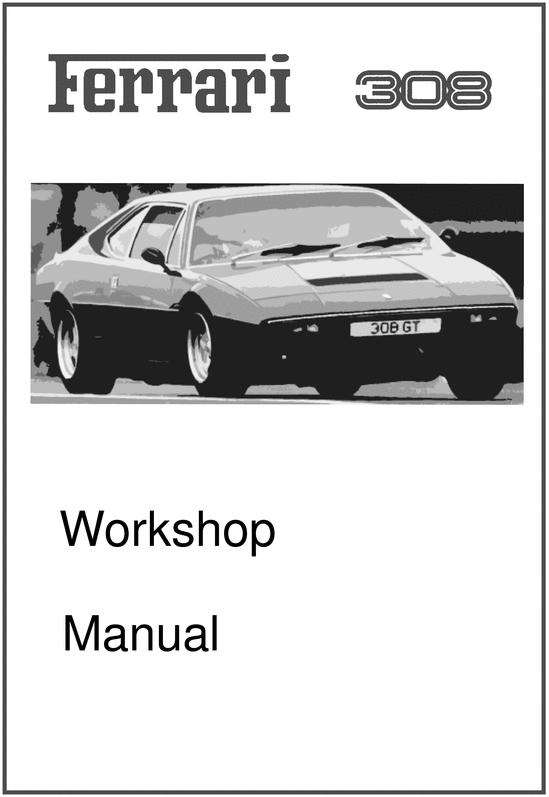 Product picture Ferrari Dino 308 GT4 , Original Service Workshop Manual