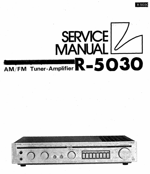 Product picture Luxman R-5030  Receiver , Service-Repair Manual