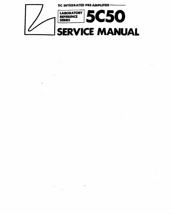 Product picture Luxman  5C50 or 5-C-50 Preamplifier , Service-Repair Manual