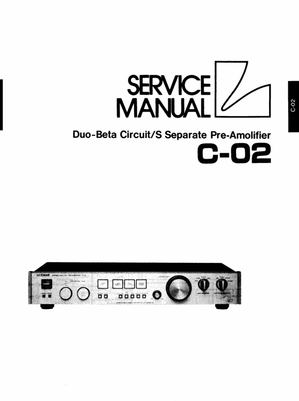 Product picture Luxman  C-02 Preamplifier , Service-Repair Manual