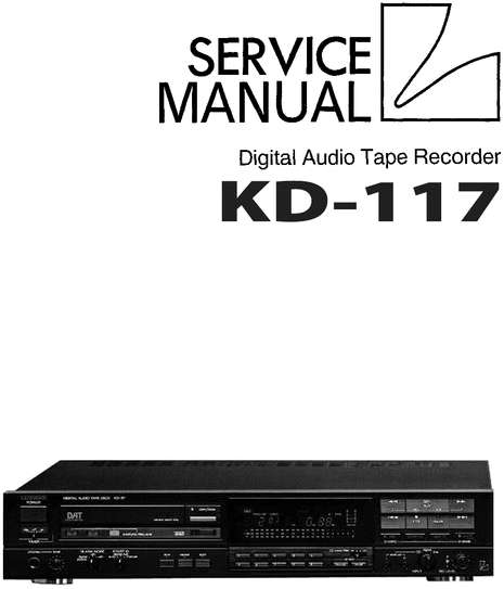 Product picture Luxman KD-117 Cassette Deck ,Original Schematic & Parts List