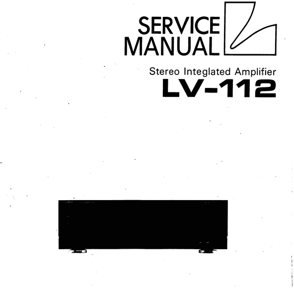 Product picture Luxman LV-112  , Service Manual