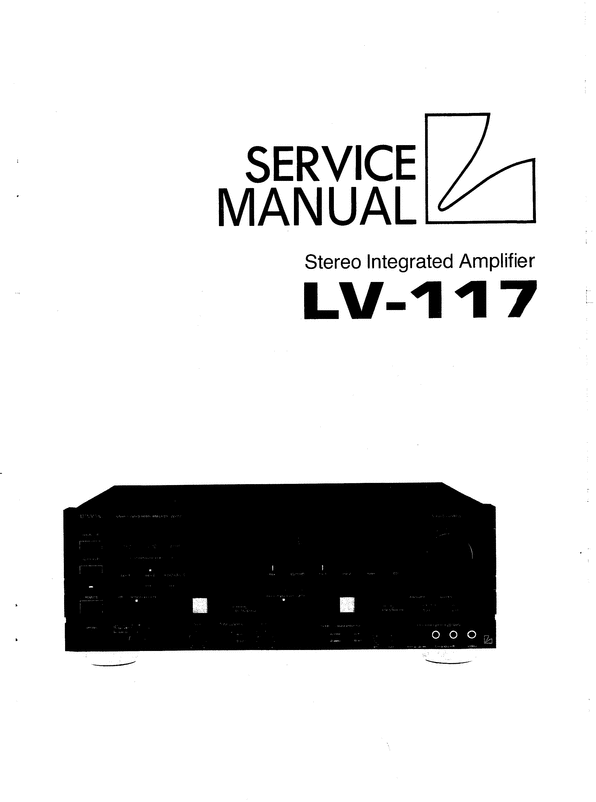 Product picture Luxman LV-117  , Service Manual