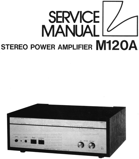 Product picture Luxman M-120A Power Amplifier , Original Service Manual