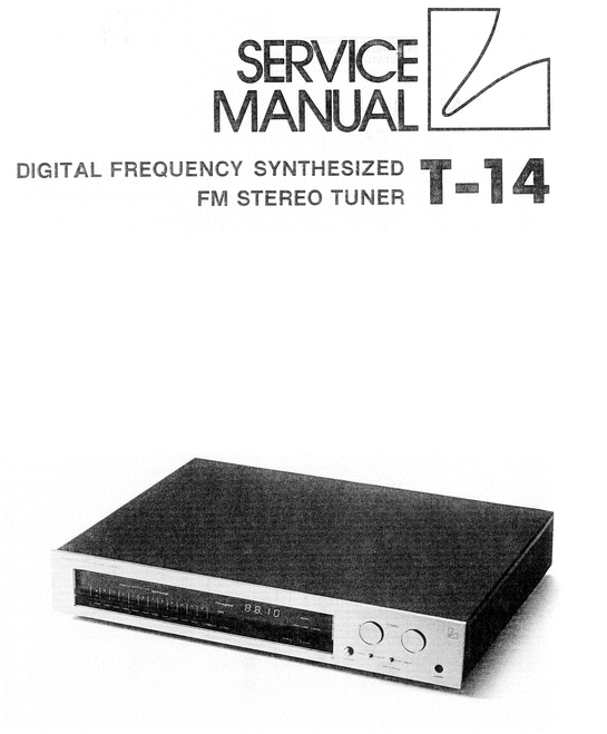 Product picture Luxman T-14 Tuner , original Service Manual