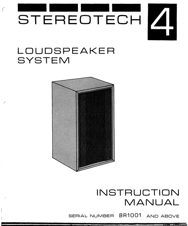 Product picture McIntosh Stereotech-4 , Original Service Manual