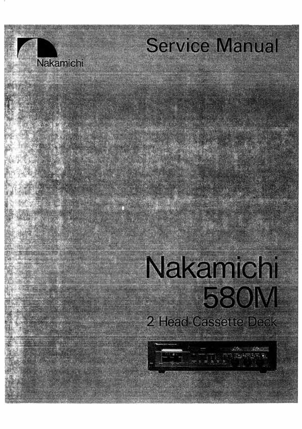 Product picture Nakamichi 580M Original Service Manual 